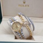 ⁦رولكس ديت جست مع سوارين⁩ - الصورة ⁦3⁩