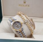 ⁦رولكس ديت جست مع سوارين⁩ - الصورة ⁦2⁩