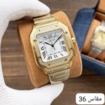 ⁦ساعة كارتير سانتوس مرصعه⁩ - الصورة ⁦3⁩
