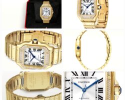 ساعة كارتير سانتوس مرصعه